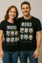 Custom Print T-Shirt Black/White - Unisex (Mood of the Day)