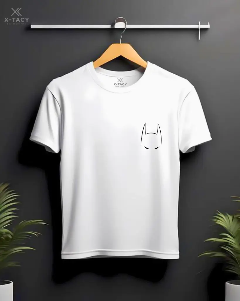Custom Print T-Shirt-( Batman Crest )