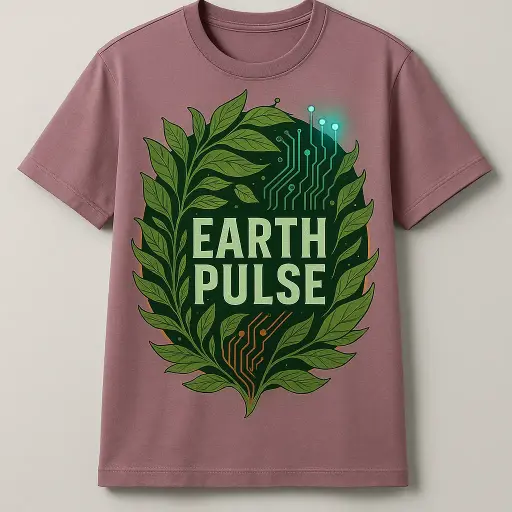 Custom Print Earth Pulse T-Shirt Mauve-Unisex-(Earth Pulse viral Now)