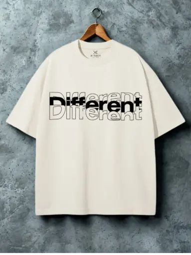Custom Print T-Shirt White-( Be Different)