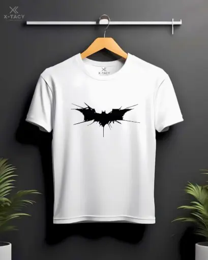 Custom Print T-Shirt-( Batman Web )