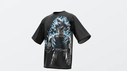 Custom Print T-Shirt Black(Goku-Ultra-Instinct)